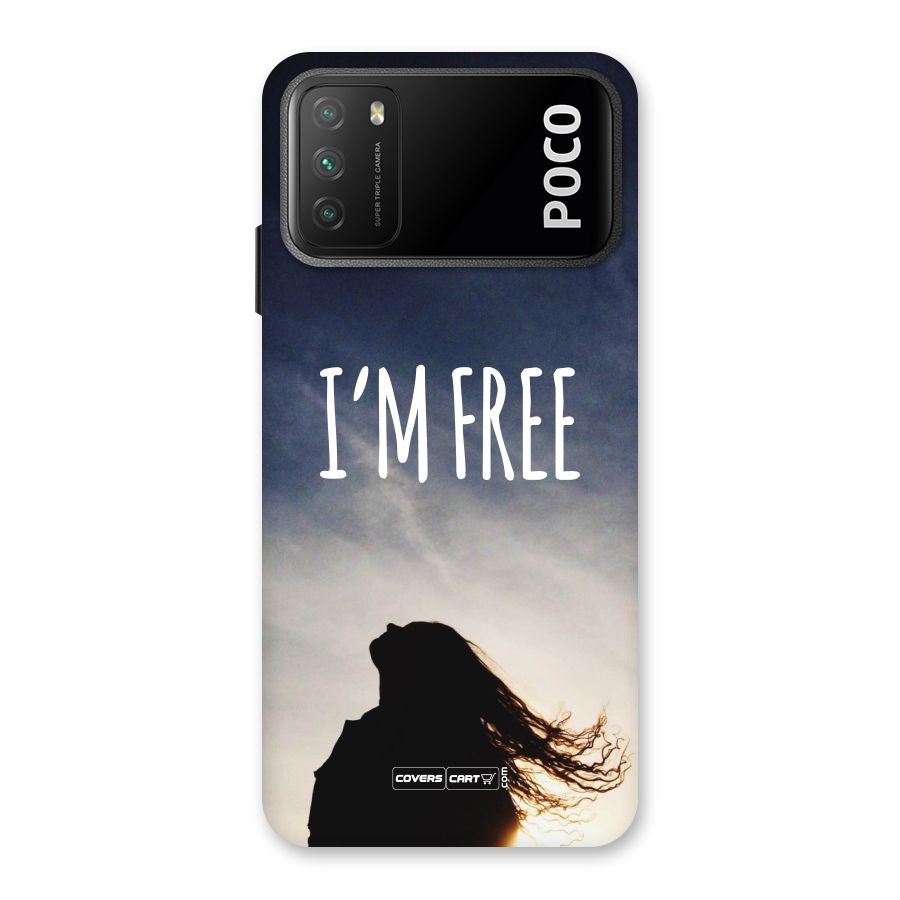 I m Free Back Case for Poco M3