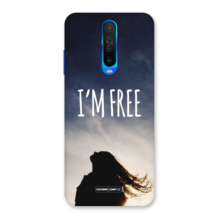I m Free Back Case for Poco X2