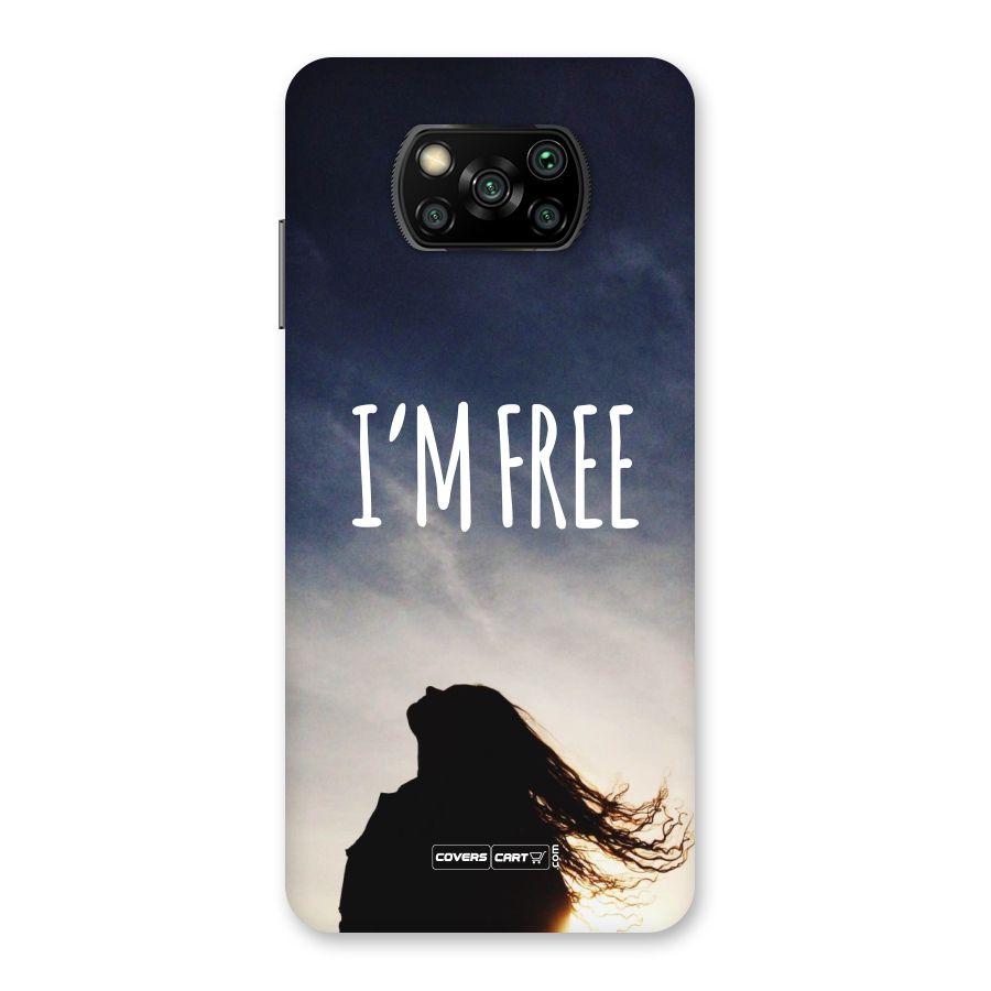 I m Free Back Case for Poco X3