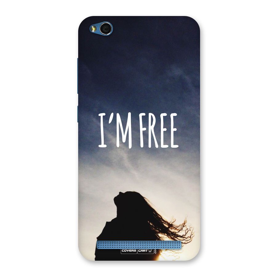 I m Free Back Case for Redmi 5A