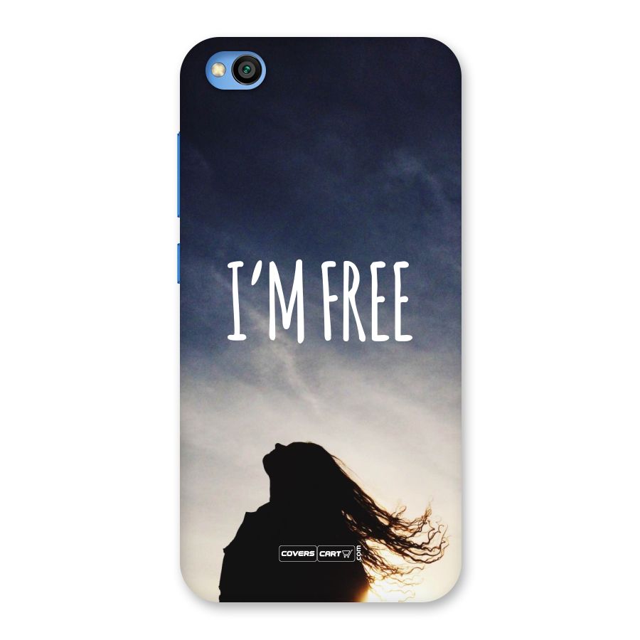 I m Free Back Case for Redmi Go