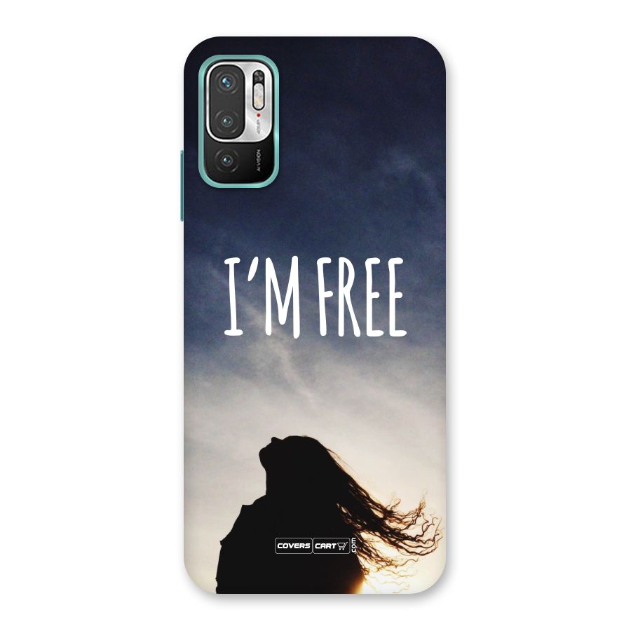 I m Free Back Case for Redmi Note 10T 5G
