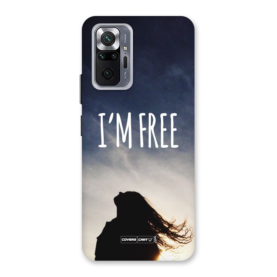 I m Free Back Case for Redmi Note 10 Pro Max