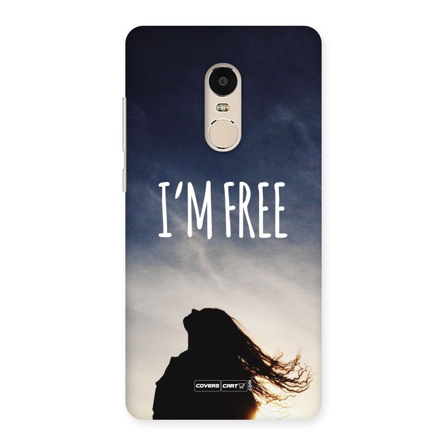 I m Free Back Case for Xiaomi Redmi Note 4