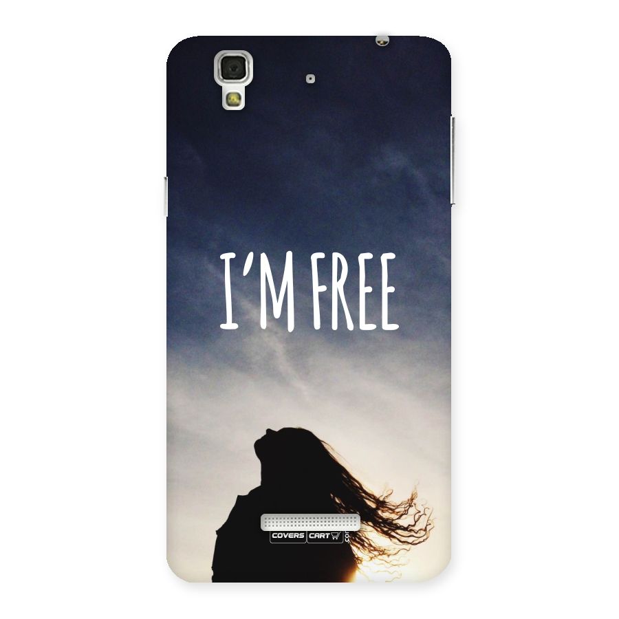 I m Free Back Case for Yu Yureka