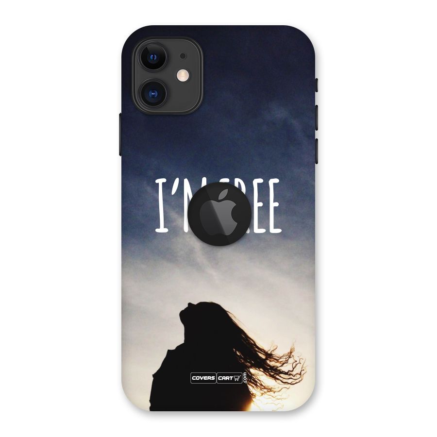 I m Free Back Case for iPhone 11 Logo Cut