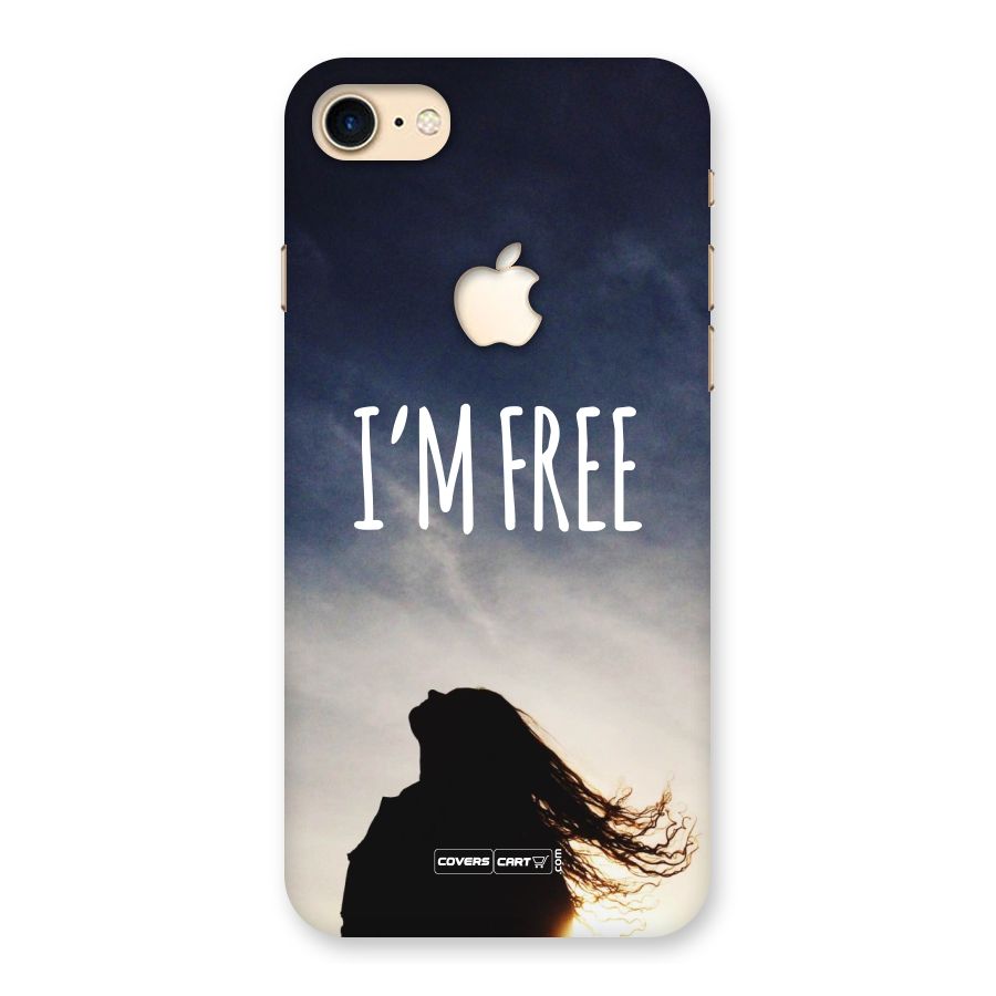 I m Free Back Case for iPhone 7 Apple Cut