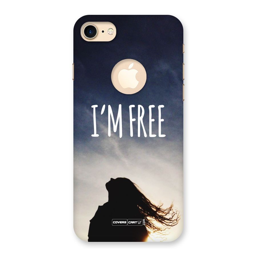 I m Free Back Case for iPhone 7 Logo Cut