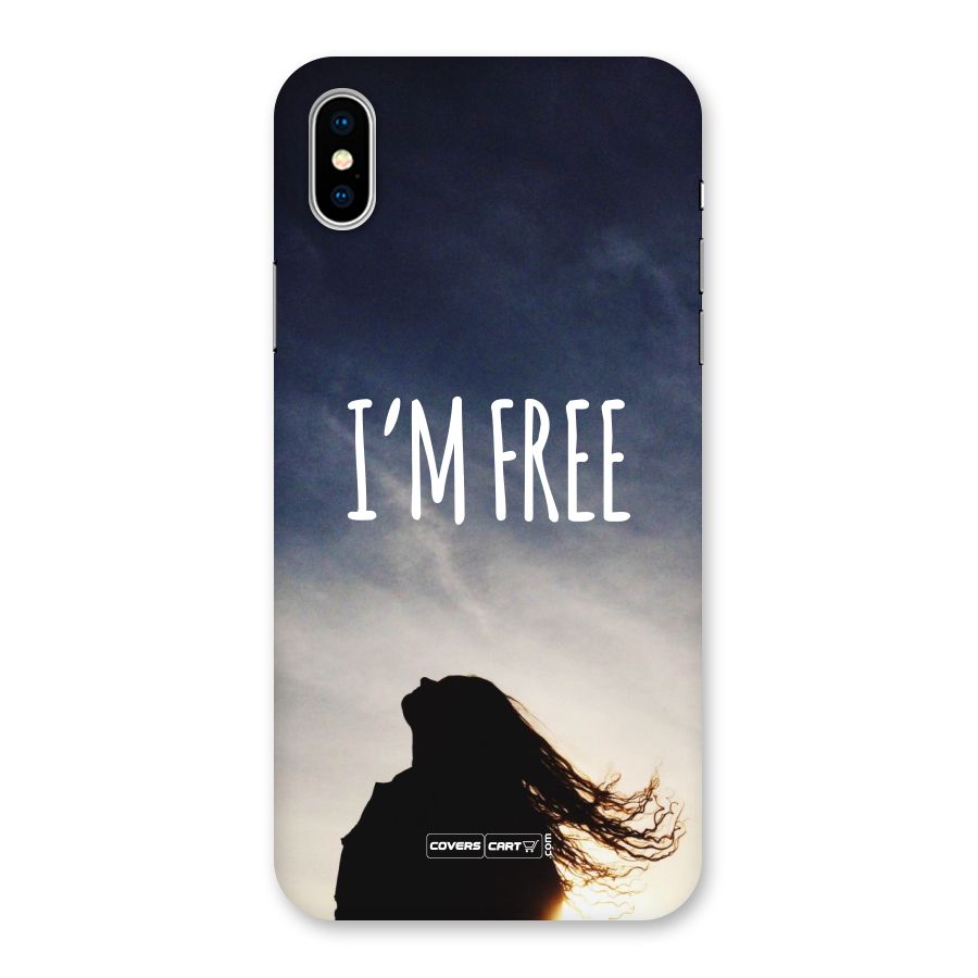I m Free Back Case for iPhone XS