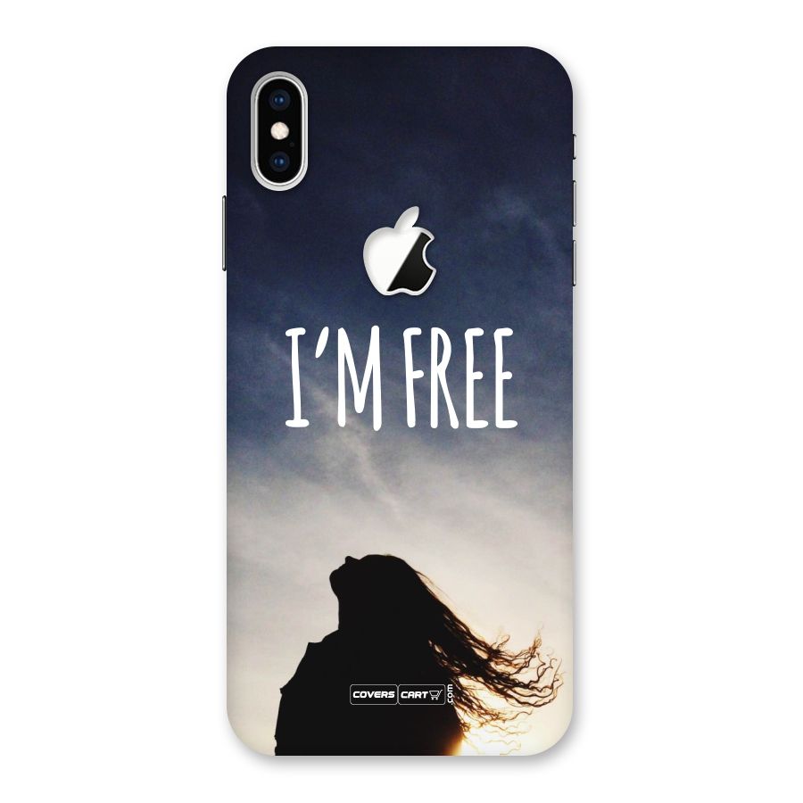 I m Free Back Case for iPhone XS Max Apple Cut