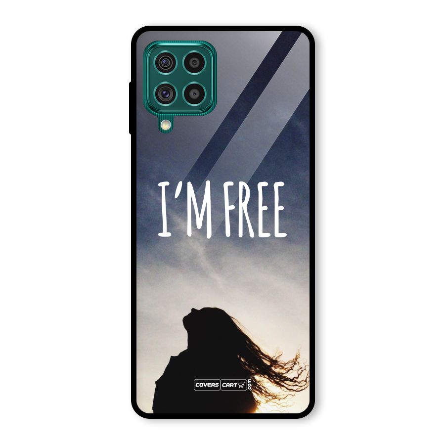 I m Free Glass Back Case for Galaxy F62