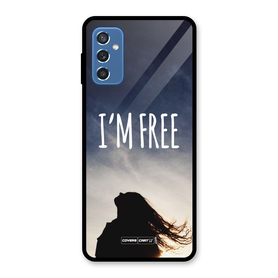 I m Free Glass Back Case for Galaxy M52 5G