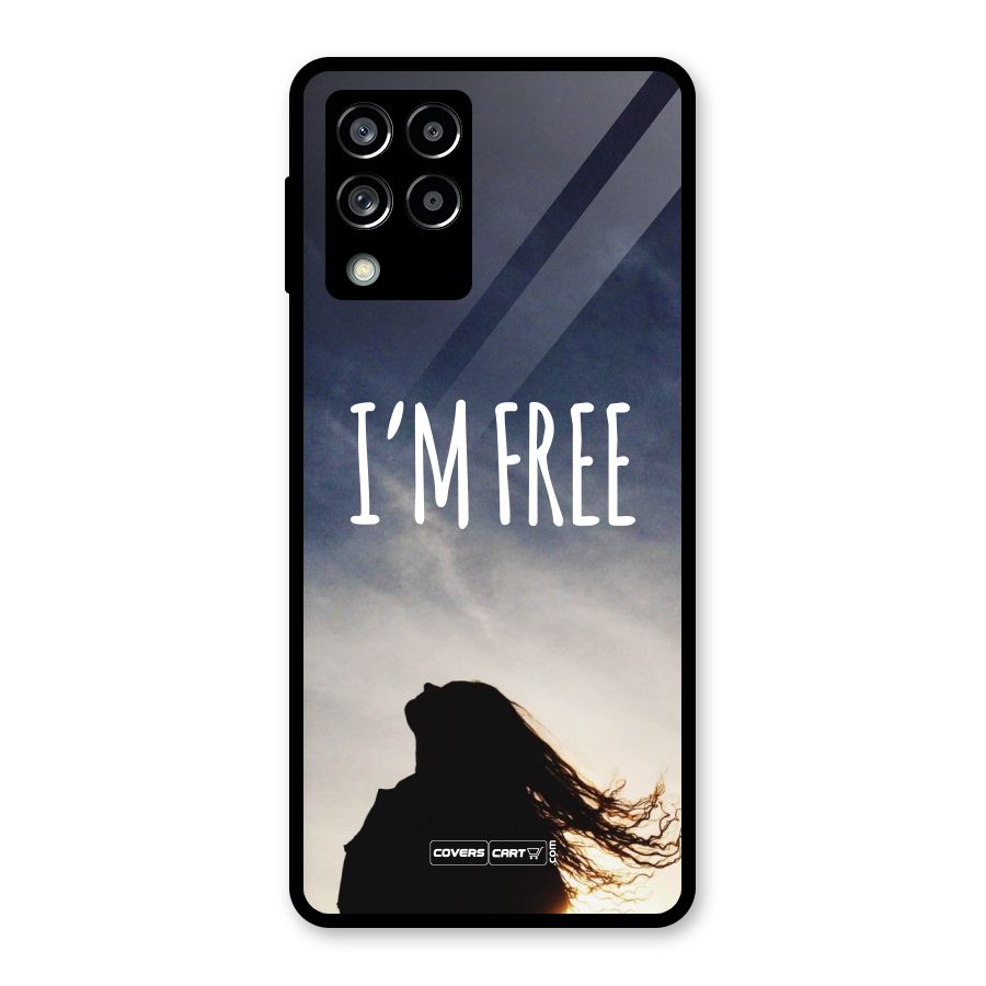 I m Free Glass Back Case for Galaxy M53 5G