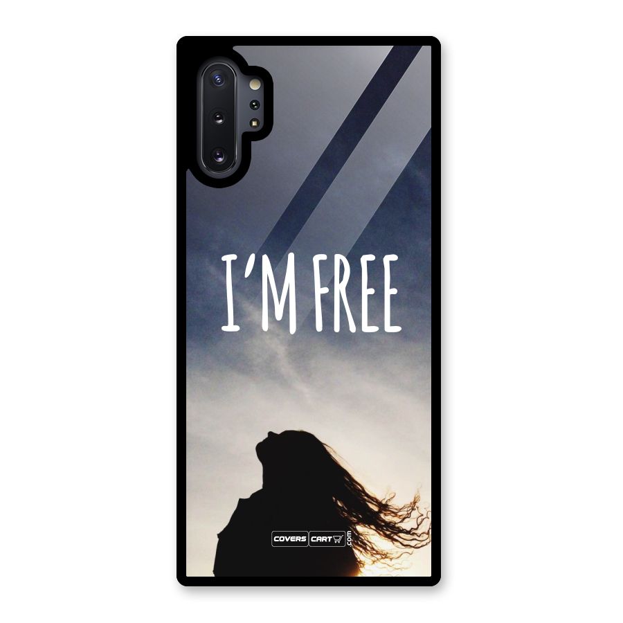 I m Free Glass Back Case for Galaxy Note 10 Plus