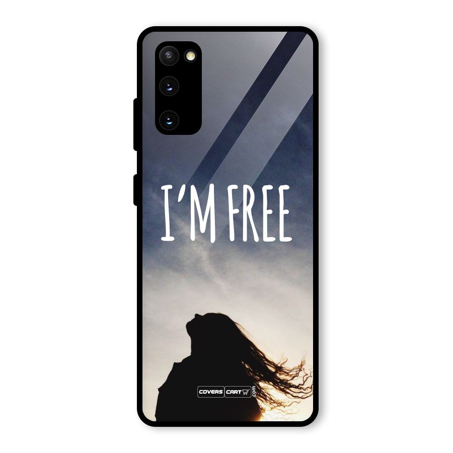 I m Free Glass Back Case for Galaxy S20 FE 5G