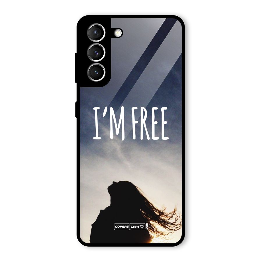 I m Free Glass Back Case for Galaxy S21 5G