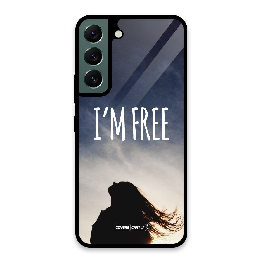 I m Free Glass Back Case for Galaxy S22 5G