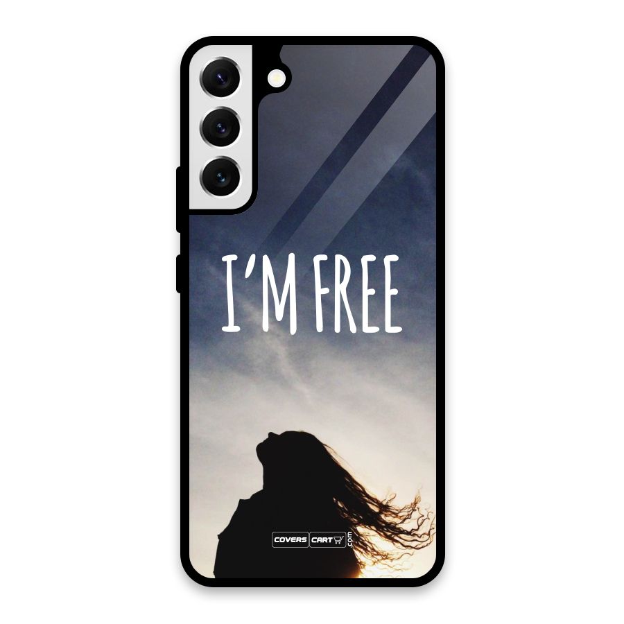 I m Free Glass Back Case for Galaxy S22 Plus 5G