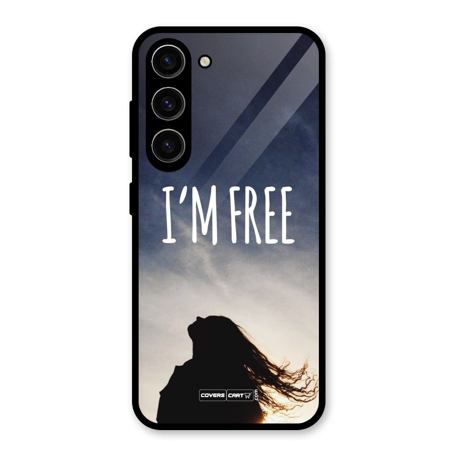 I m Free Glass Back Case for Galaxy S23
