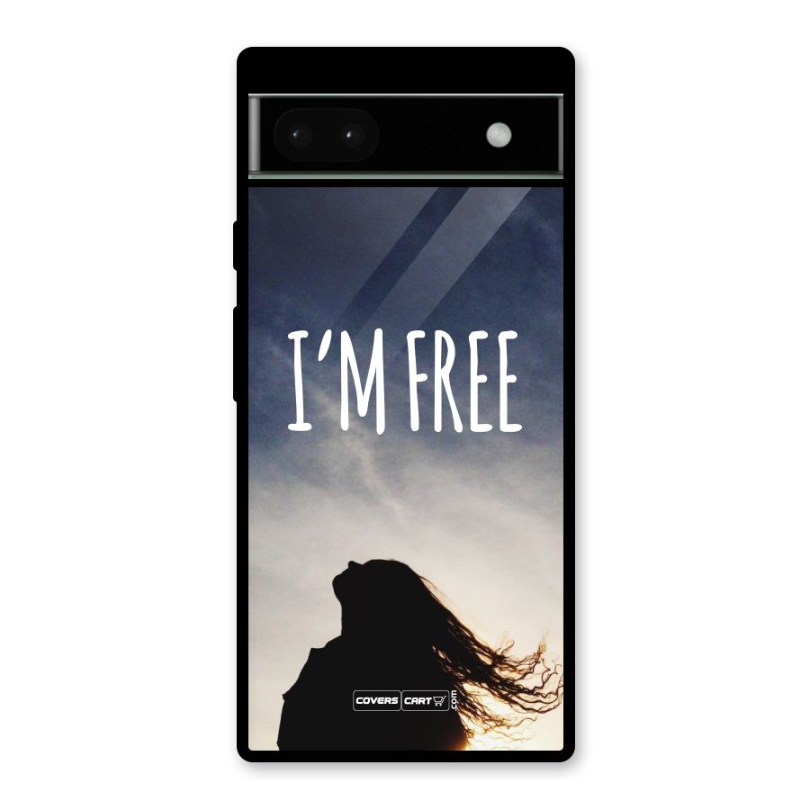 I m Free Glass Back Case for Google Pixel 6a