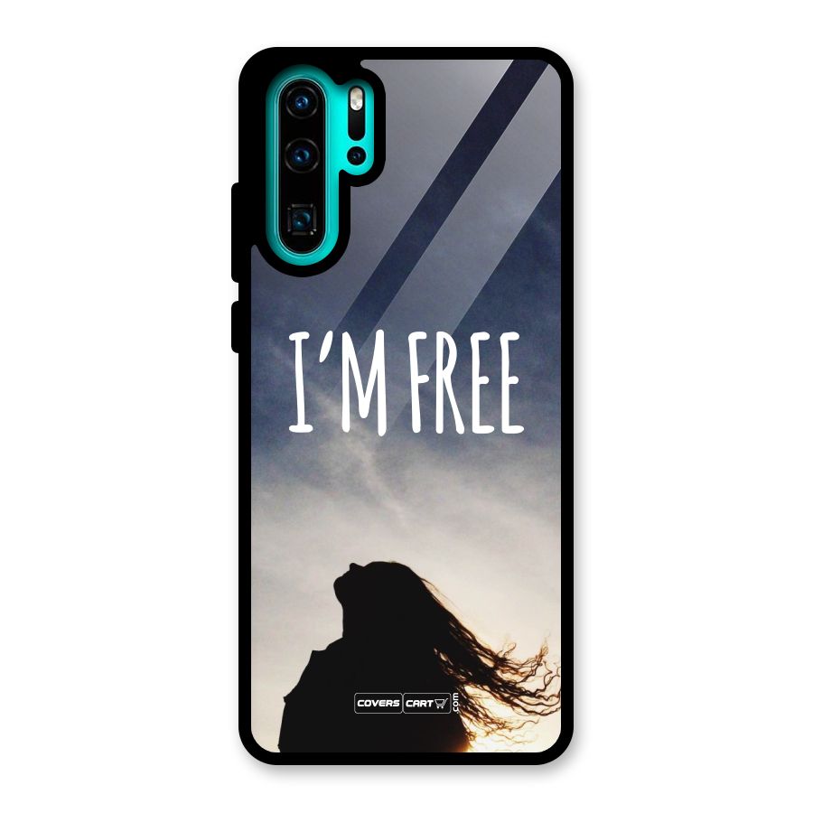 I m Free Glass Back Case for Huawei P30 Pro