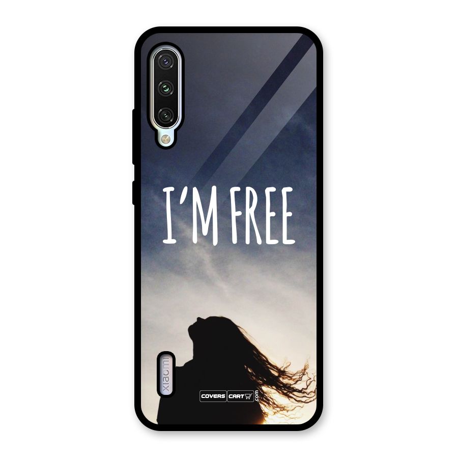 I m Free Glass Back Case for Mi A3