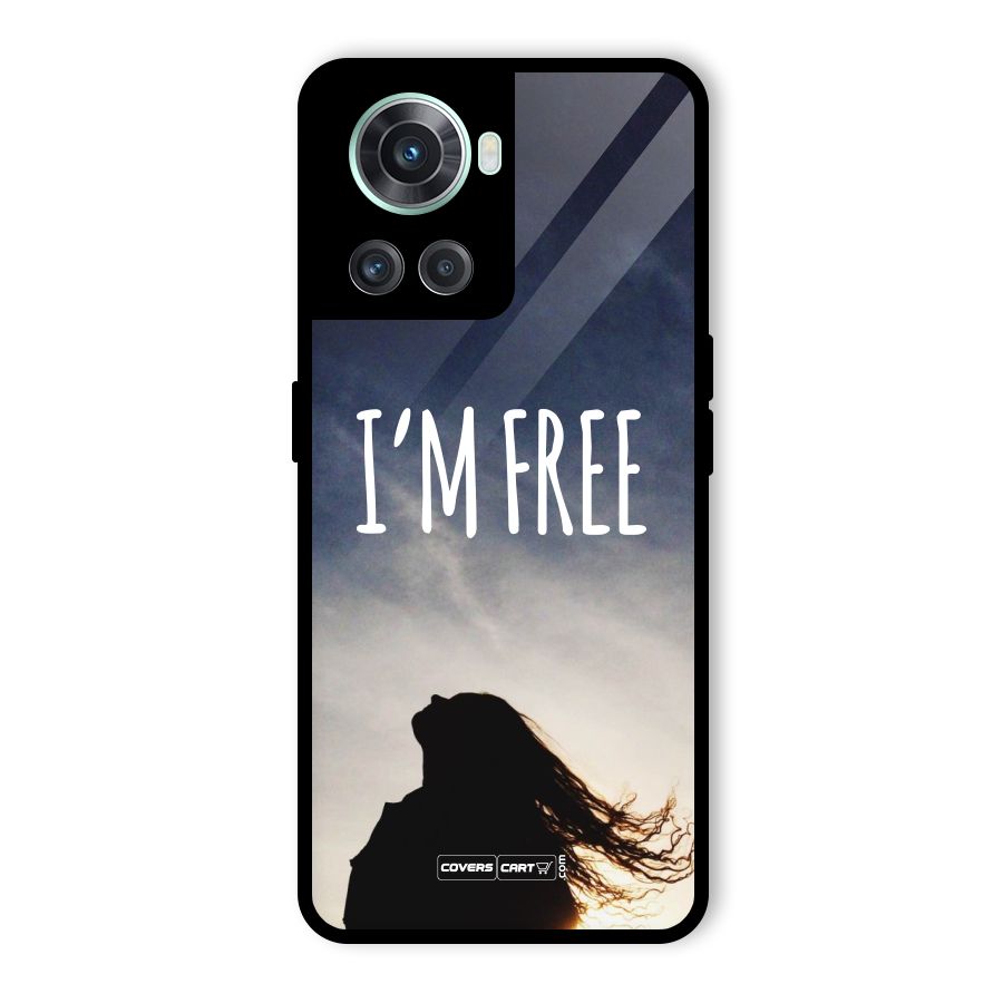I m Free Glass Back Case for OnePlus 10R