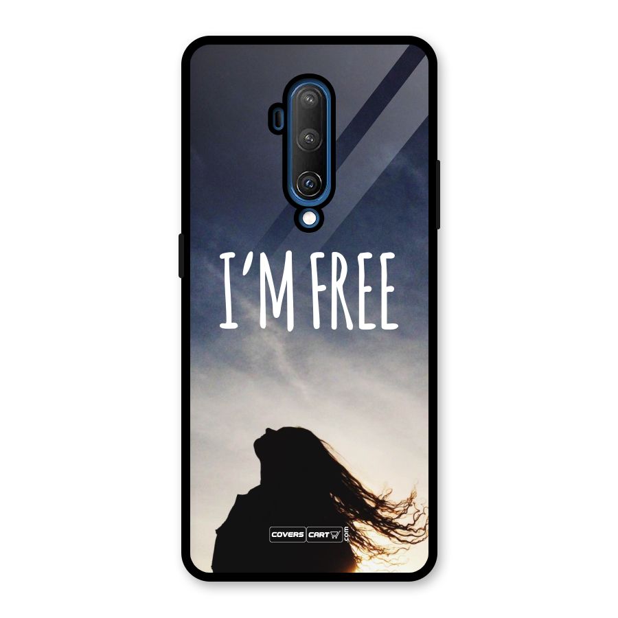 I m Free Glass Back Case for OnePlus 7T Pro