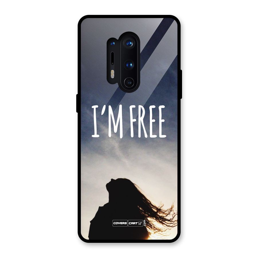 I m Free Glass Back Case for OnePlus 8 Pro
