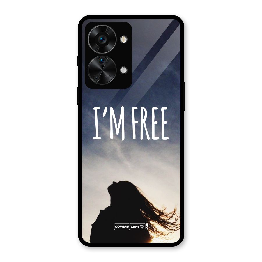 I m Free Glass Back Case for OnePlus Nord 2T