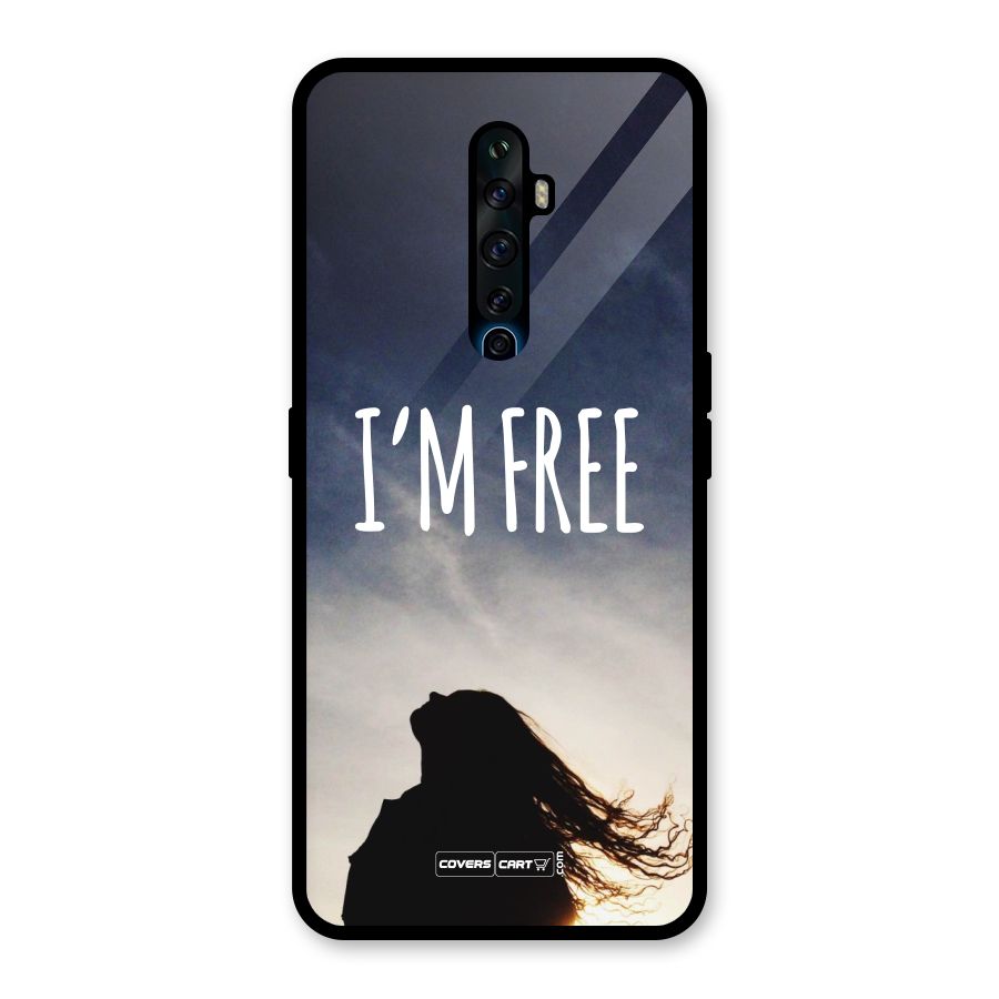 I m Free Glass Back Case for Oppo Reno2 F