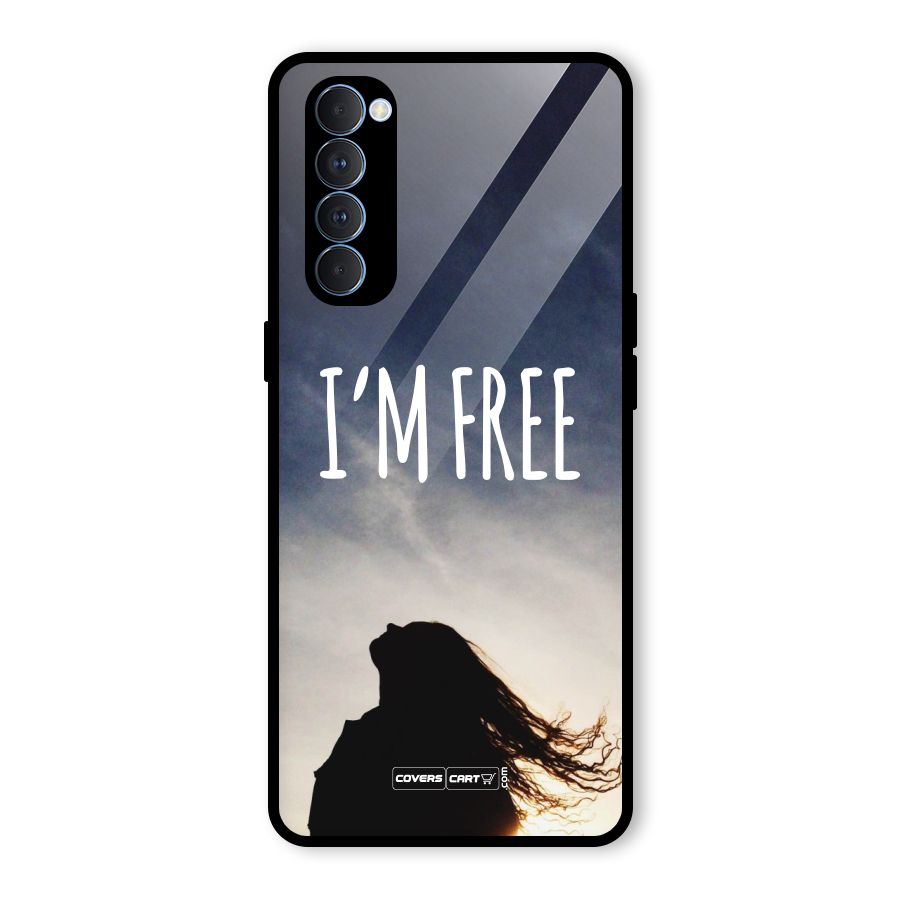 I m Free Glass Back Case for Oppo Reno4 Pro