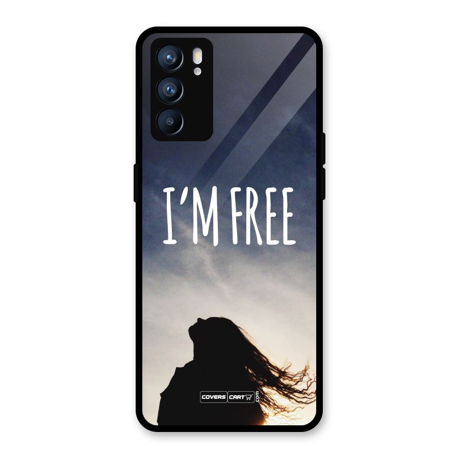 I m Free Glass Back Case for Oppo Reno6 5G