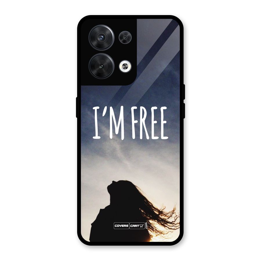 I m Free Glass Back Case for Oppo Reno8 5G