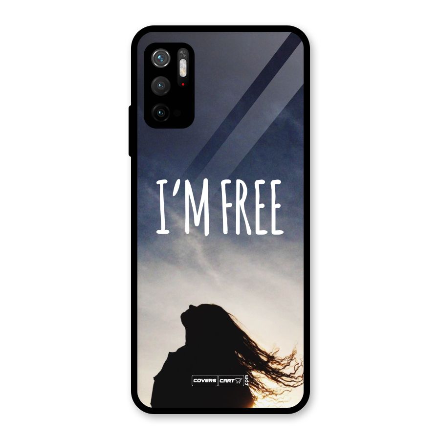 I m Free Glass Back Case for Poco M3 Pro 5G