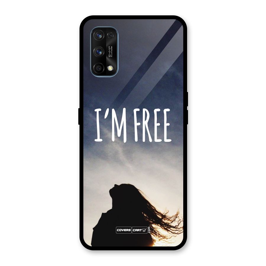 I m Free Glass Back Case for Realme 7 Pro