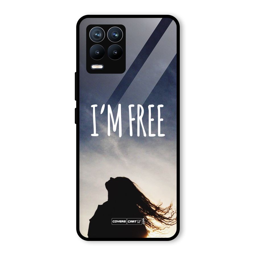 I m Free Glass Back Case for Realme 8 Pro