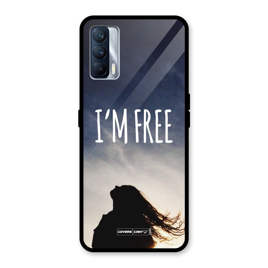 I m Free Glass Back Case for Realme X7