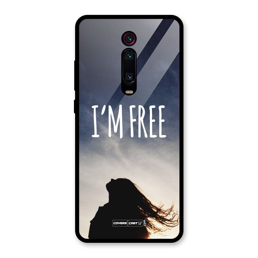 I m Free Glass Back Case for Redmi K20