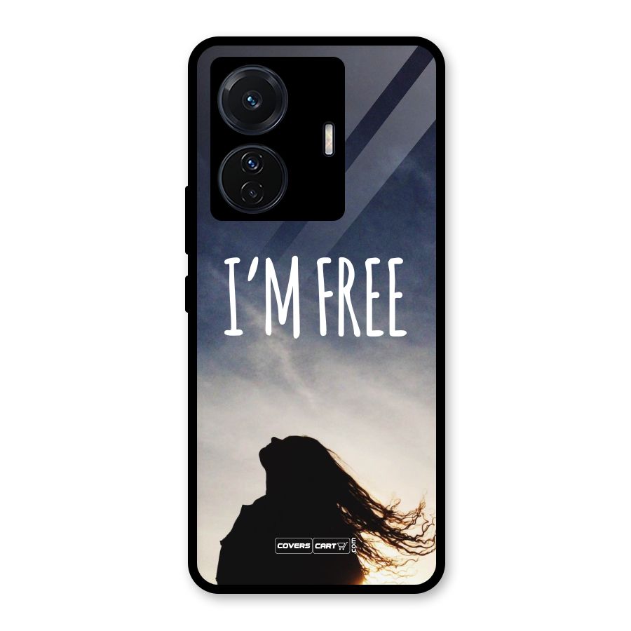 I m Free Glass Back Case for Vivo T1 Pro