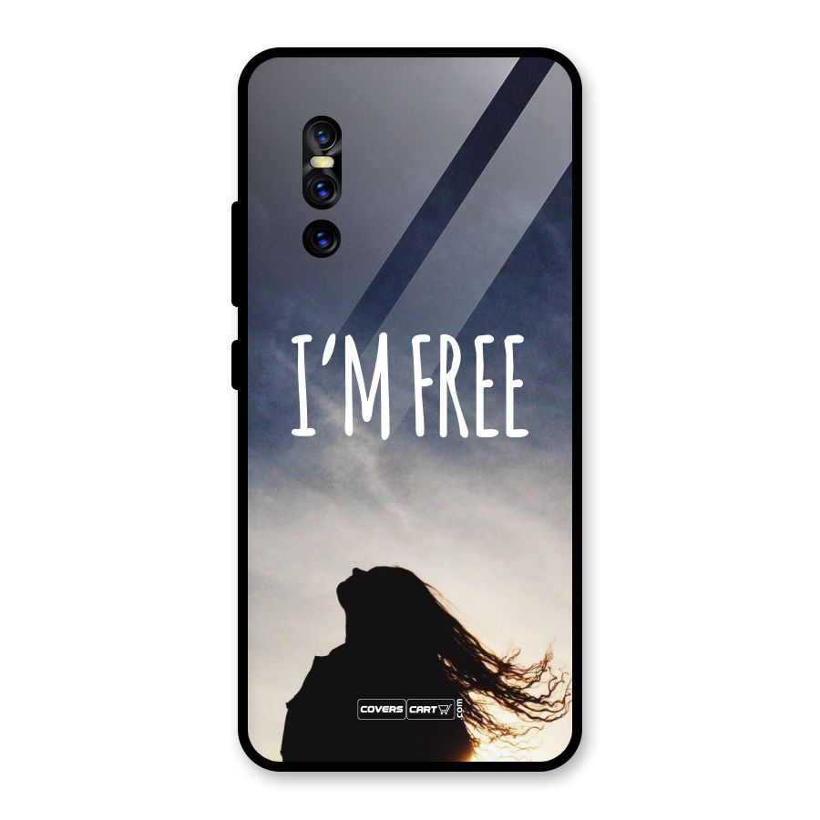 I m Free Glass Back Case for Vivo V15 Pro