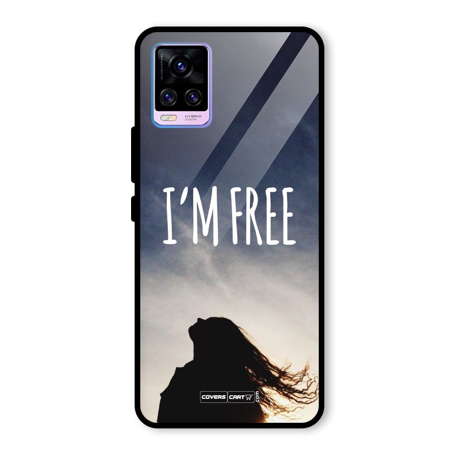 I m Free Glass Back Case for Vivo V20 Pro