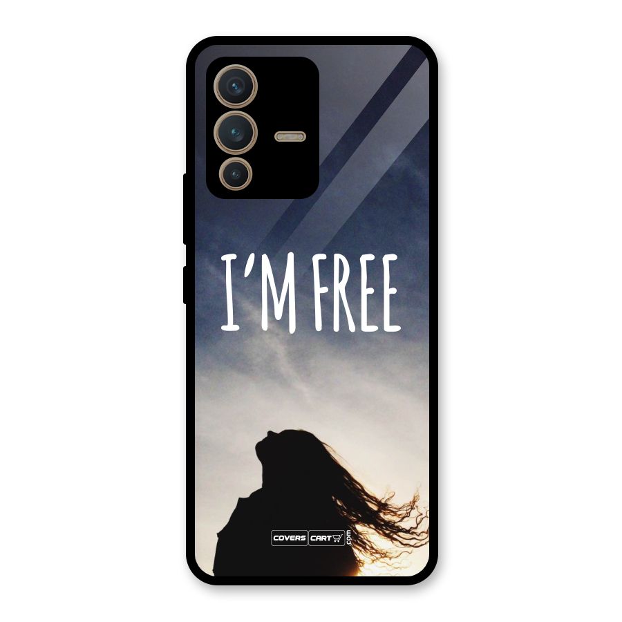I m Free Glass Back Case for Vivo V23 5G