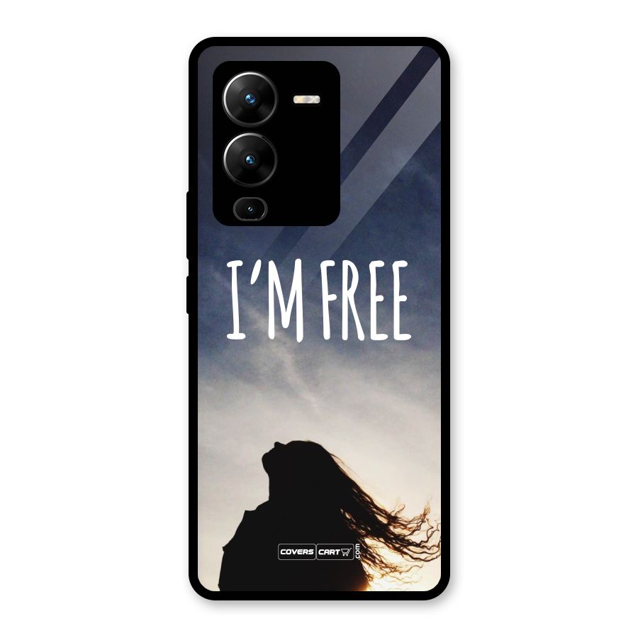 I m Free Glass Back Case for Vivo V25 Pro