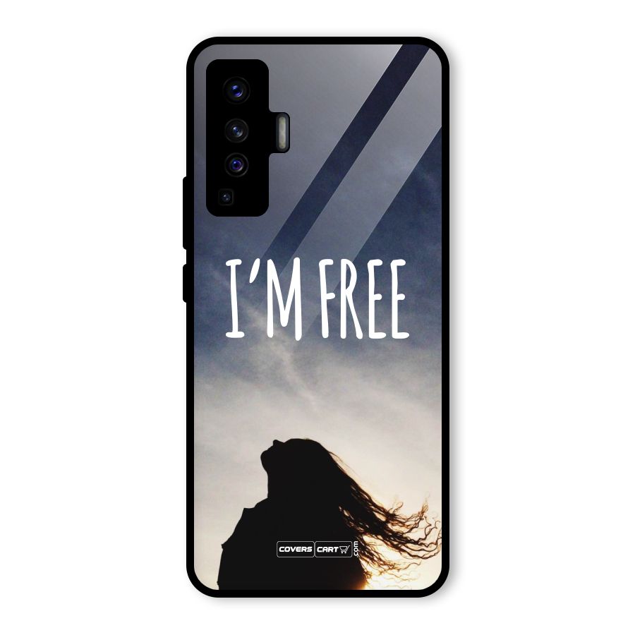 I m Free Glass Back Case for Vivo X50