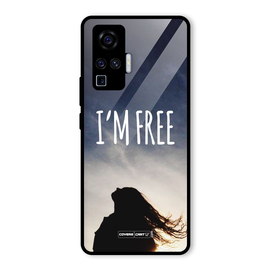 I m Free Glass Back Case for Vivo X50 Pro