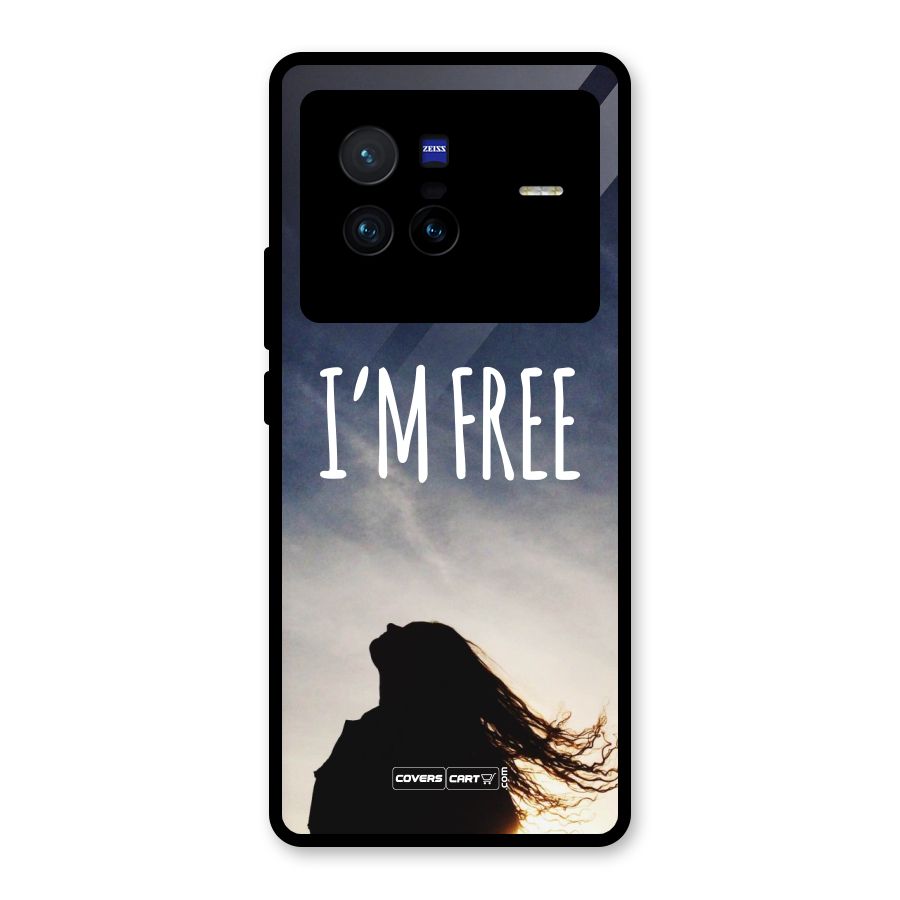 I m Free Glass Back Case for Vivo X80