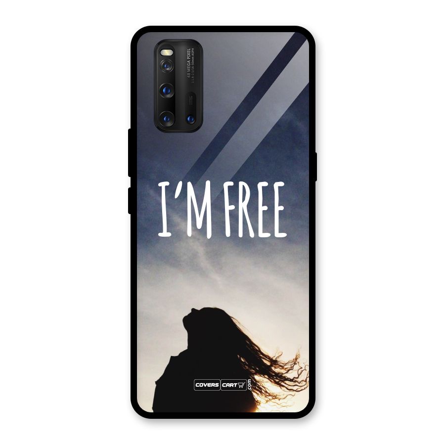 I m Free Glass Back Case for Vivo iQOO 3