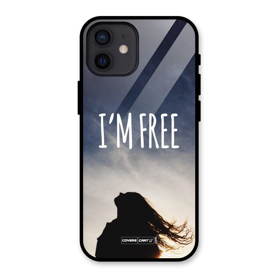 I m Free Glass Back Case for iPhone 12