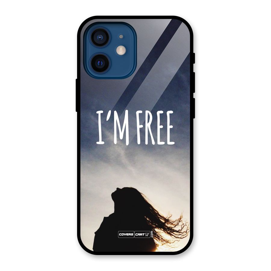 I m Free Glass Back Case for iPhone 12 Mini
